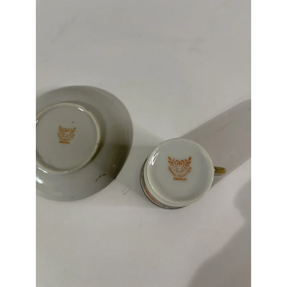cup and saucer set hand painted‎ japan